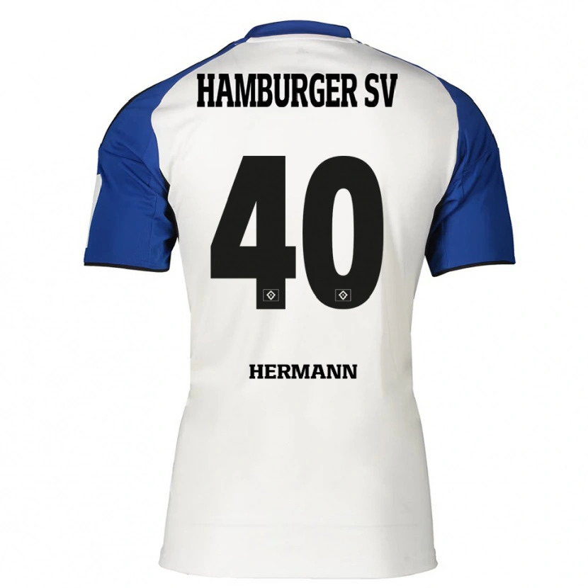 Danxen Kinder Hannes Hermann #40 Weiß Blau Heimtrikot Trikot 2025/26 T-Shirt Schweiz