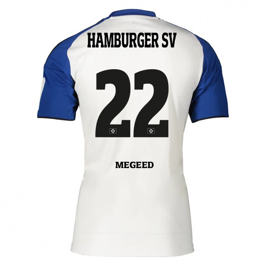 Danxen Kinder Omar Megeed #22 Weiß Blau Heimtrikot Trikot 2025/26 T-Shirt Schweiz