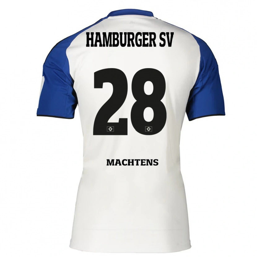 Danxen Kinder Pauline Machtens #28 Weiß Blau Heimtrikot Trikot 2025/26 T-Shirt Schweiz