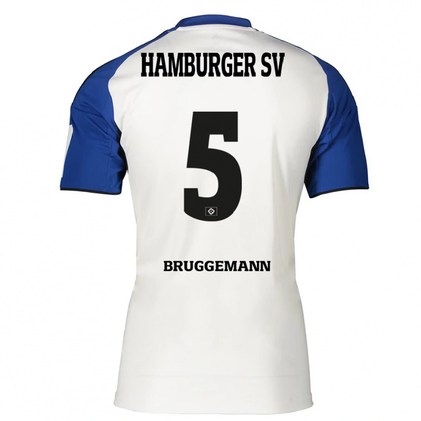 Danxen Kinder Nina Brüggemann #5 Weiß Blau Heimtrikot Trikot 2025/26 T-Shirt Schweiz