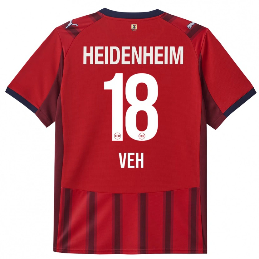 Danxen Kinder Lucas Veh #18 Rot Marineblau Heimtrikot Trikot 2025/26 T-Shirt Schweiz