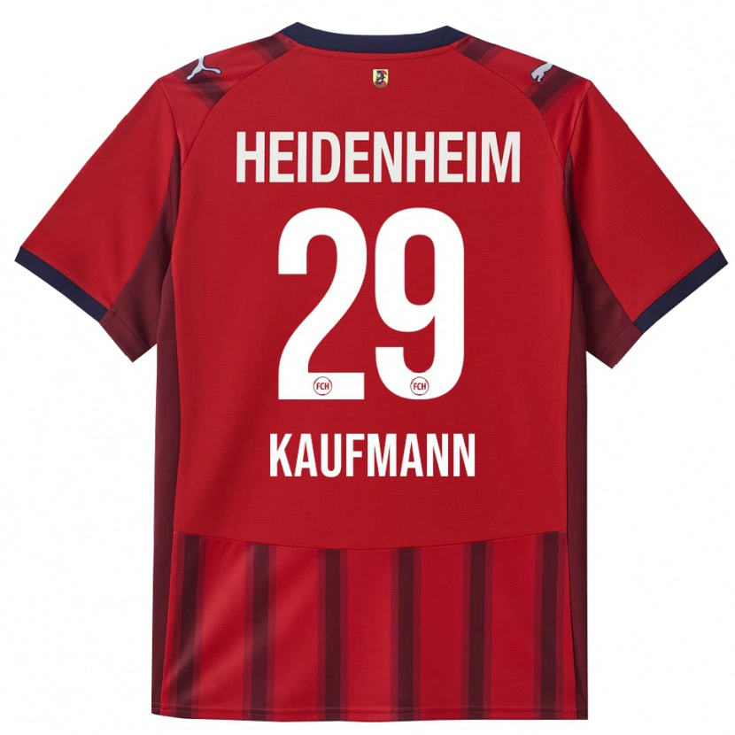 Danxen Kinder Mikkel Kaufmann #29 Rot Marineblau Heimtrikot Trikot 2025/26 T-Shirt Schweiz