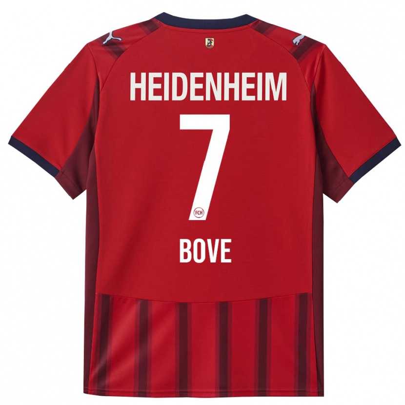 Danxen Kinder Nevio Bove #7 Rot Marineblau Heimtrikot Trikot 2025/26 T-Shirt Schweiz