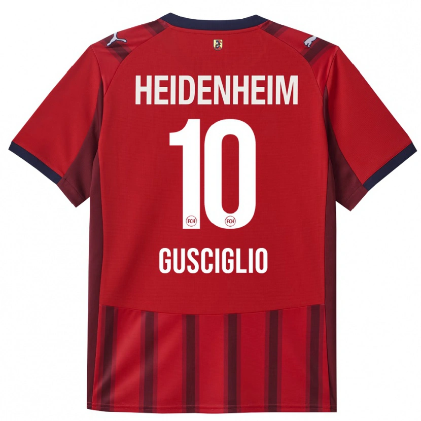Danxen Kinder Alessio Gusciglio #10 Rot Marineblau Heimtrikot Trikot 2025/26 T-Shirt Schweiz