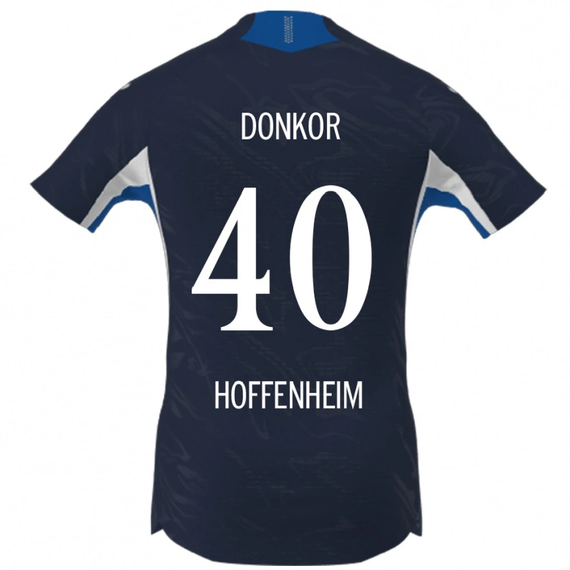 Danxen Kinder Denis Donkor #40 Marineblau Weiß Heimtrikot Trikot 2025/26 T-Shirt Schweiz