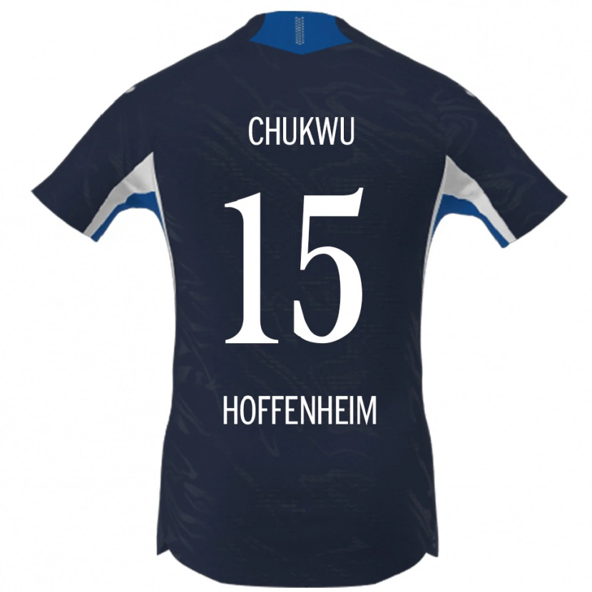 Danxen Kinder Emmanuel Chukwu #15 Marineblau Weiß Heimtrikot Trikot 2025/26 T-Shirt Schweiz