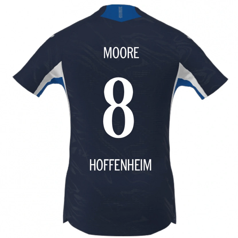 Danxen Kinder Matthew Moore #8 Marineblau Weiß Heimtrikot Trikot 2025/26 T-Shirt Schweiz