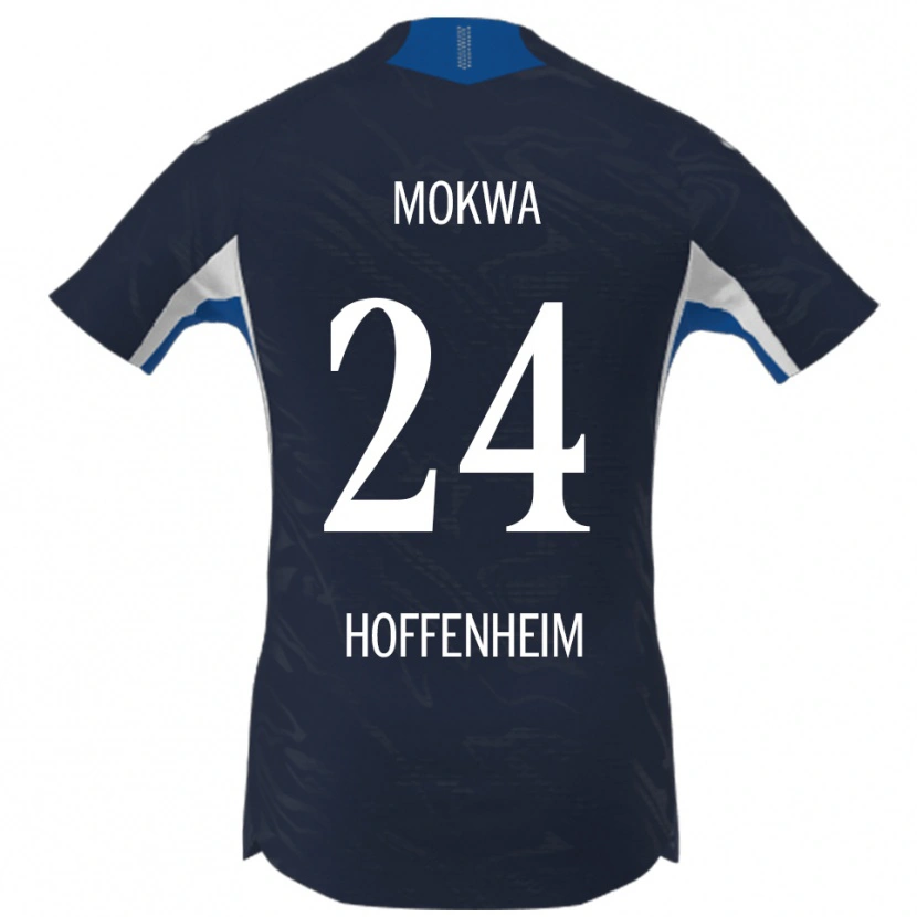 Danxen Kinder David Mokwa #24 Marineblau Weiß Heimtrikot Trikot 2025/26 T-Shirt Schweiz