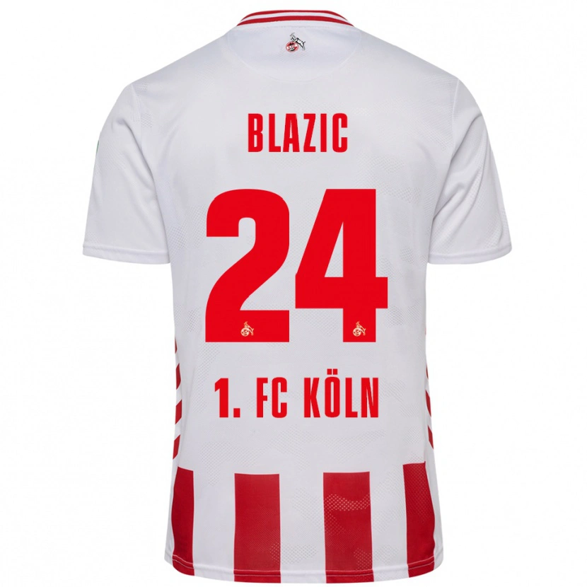 Danxen Kinder Alessandro Blazic #24 Weiß Rot Heimtrikot Trikot 2025/26 T-Shirt Schweiz