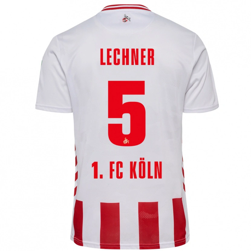 Danxen Kinder Luca Lechner #5 Weiß Rot Heimtrikot Trikot 2025/26 T-Shirt Schweiz