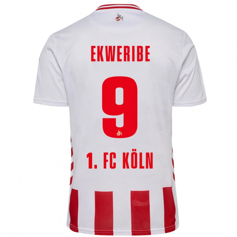 Danxen Kinder Kevin Ekweribe #9 Weiß Rot Heimtrikot Trikot 2025/26 T-Shirt Schweiz