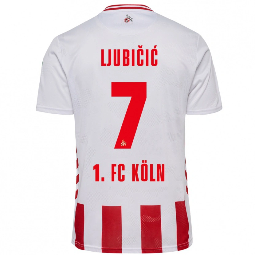 Danxen Kinder Dejan Ljubicic #7 Weiß Rot Heimtrikot Trikot 2025/26 T-Shirt Schweiz