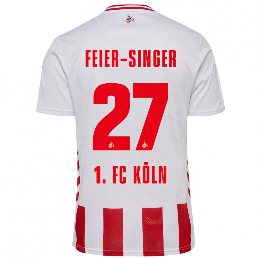 Danxen Kinder Laura Feier-Singer #27 Weiß Rot Heimtrikot Trikot 2025/26 T-Shirt Schweiz