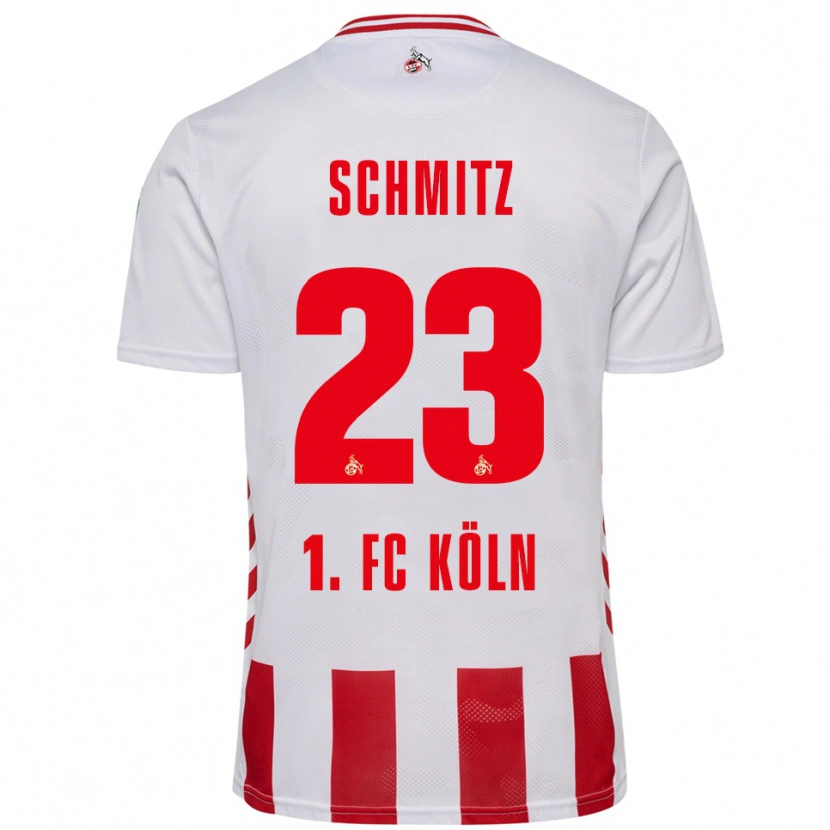 Danxen Kinder Timo Schmitz #23 Weiß Rot Heimtrikot Trikot 2025/26 T-Shirt Schweiz