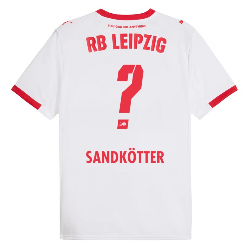 Danxen Kinder Constantin Sandkötter #0 Weiß Rot Heimtrikot Trikot 2025/26 T-Shirt Schweiz