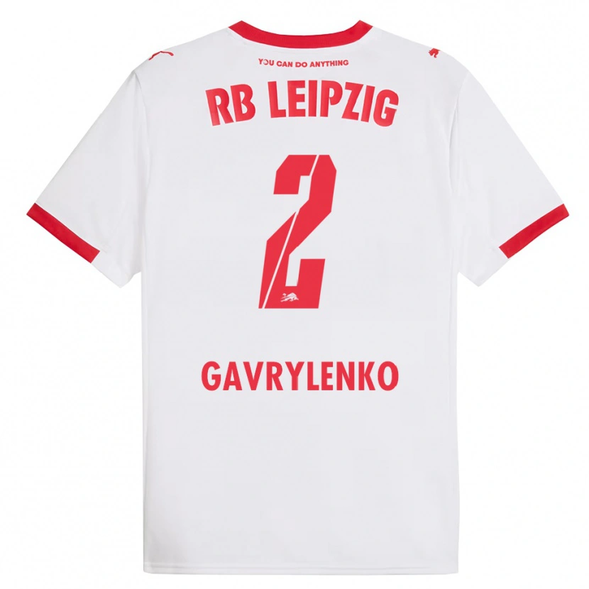 Danxen Kinder Oleksandr Gavrylenko #2 Weiß Rot Heimtrikot Trikot 2025/26 T-Shirt Schweiz