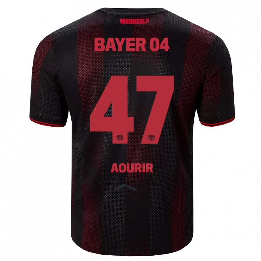 Danxen Kinder Ayman Aourir #47 Schwarz Rot Heimtrikot Trikot 2025/26 T-Shirt Schweiz