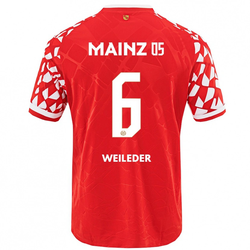 Danxen Kinder Tobias Weileder #6 Rot Weiß Heimtrikot Trikot 2025/26 T-Shirt Schweiz