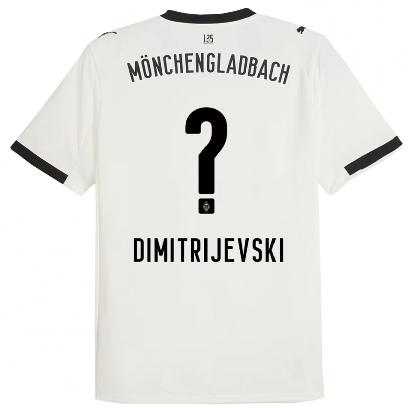 Danxen Kinder Maximilian Dimitrijevski #0 Weiß Schwarz Heimtrikot Trikot 2025/26 T-Shirt Schweiz