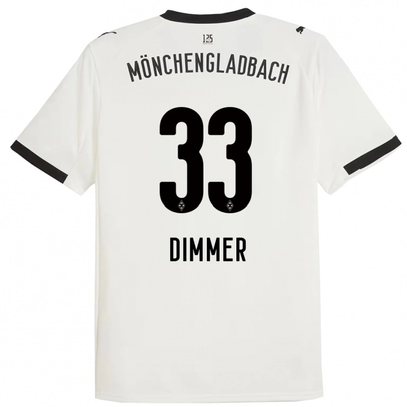 Danxen Kinder Florian Dimmer #33 Weiß Schwarz Heimtrikot Trikot 2025/26 T-Shirt Schweiz