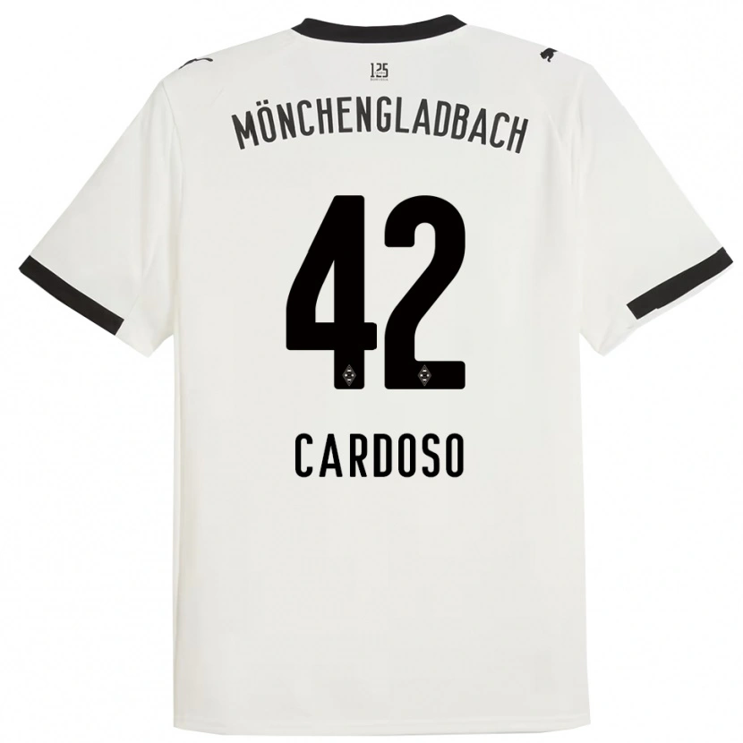 Danxen Kinder Tiago Pereira Cardoso #42 Weiß Schwarz Heimtrikot Trikot 2025/26 T-Shirt Schweiz