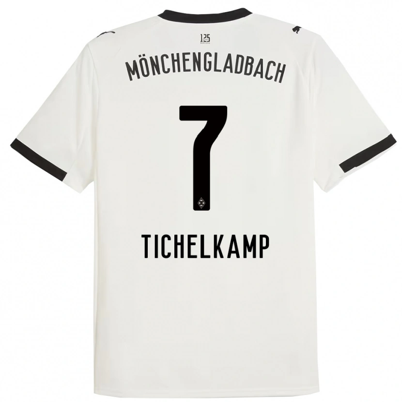 Danxen Kinder Emily Tichelkamp #7 Weiß Schwarz Heimtrikot Trikot 2025/26 T-Shirt Schweiz