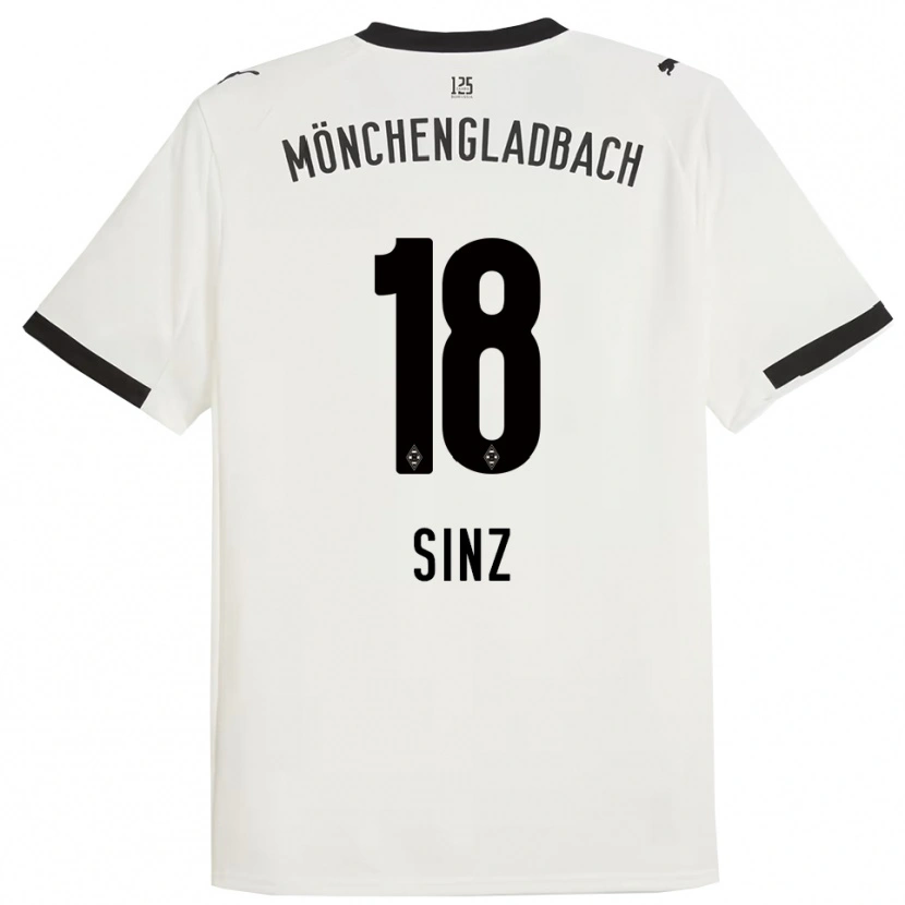 Danxen Kinder Michelle Sinz #18 Weiß Schwarz Heimtrikot Trikot 2025/26 T-Shirt Schweiz