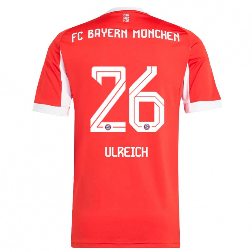 Danxen Kinder Sven Ulreich #26 Rot Weiß Heimtrikot Trikot 2025/26 T-Shirt Schweiz