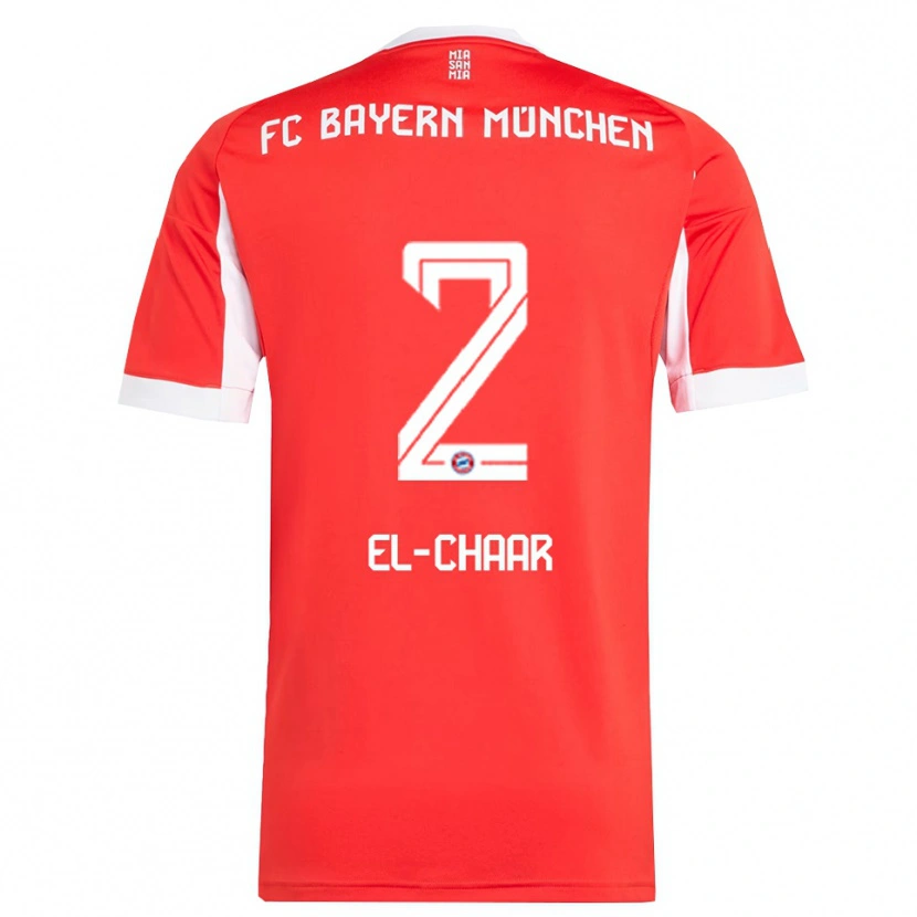 Danxen Kinder Adam El-Chaar #2 Rot Weiß Heimtrikot Trikot 2025/26 T-Shirt Schweiz