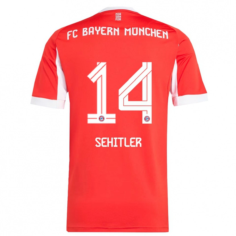 Danxen Kinder Alara Şehitler #14 Rot Weiß Heimtrikot Trikot 2025/26 T-Shirt Schweiz