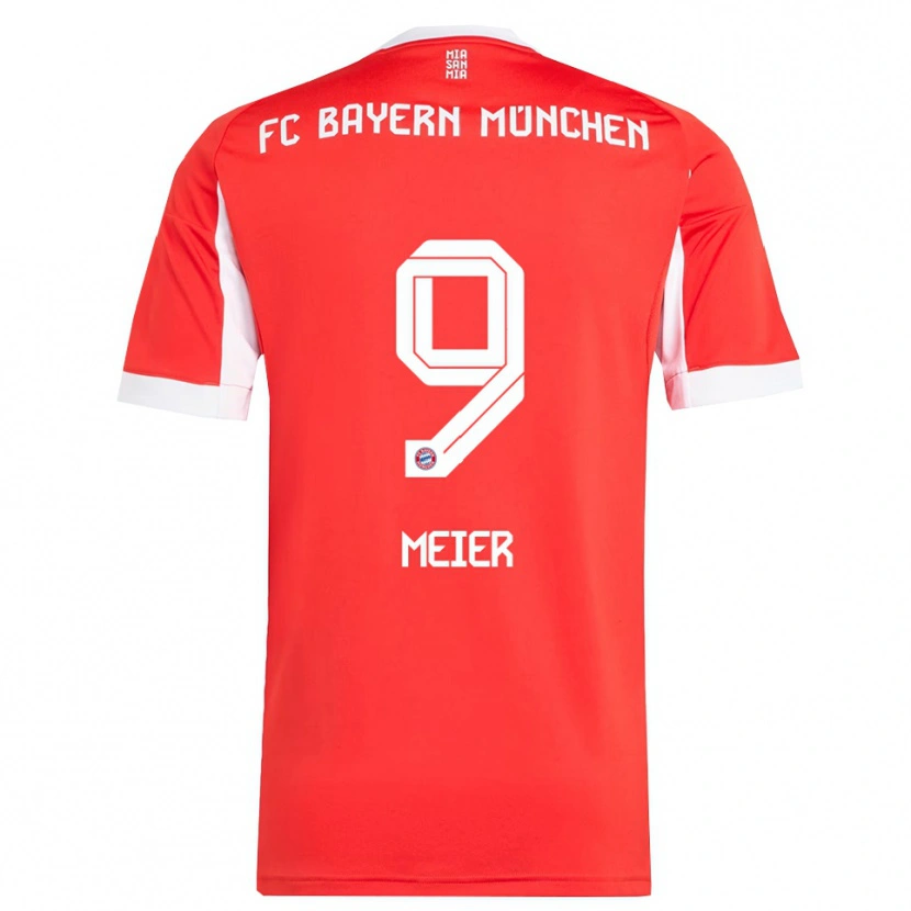 Danxen Kinder Richard Meier #9 Rot Weiß Heimtrikot Trikot 2025/26 T-Shirt Schweiz