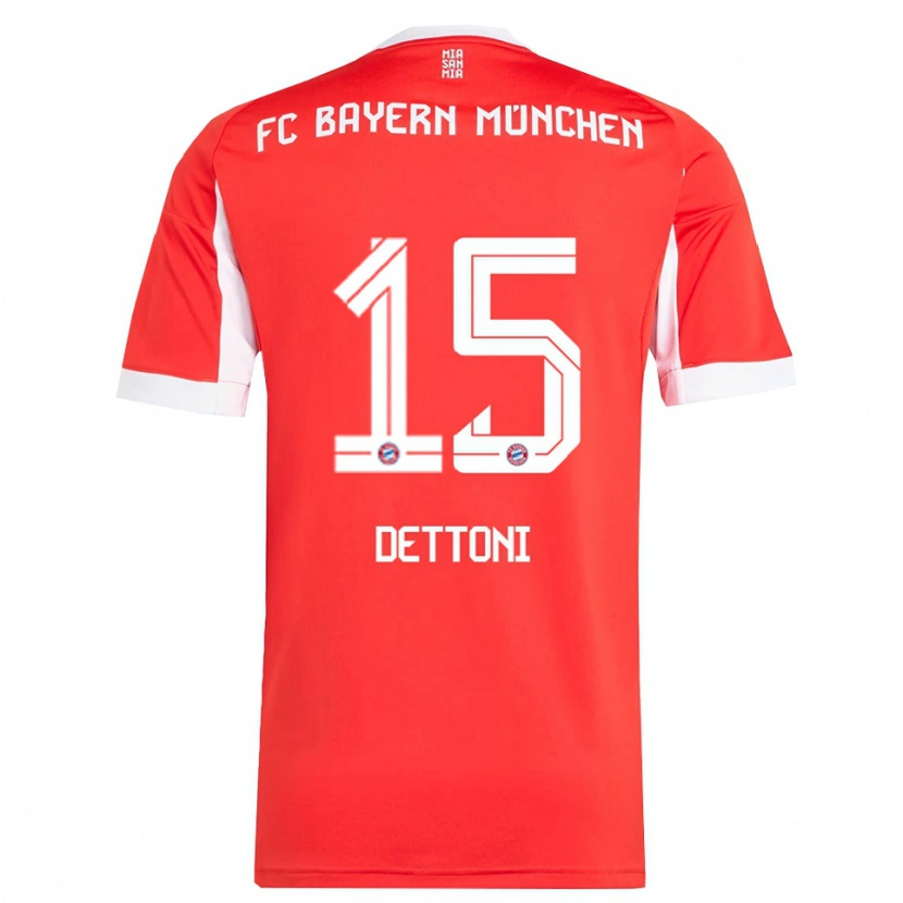Danxen Kinder Grayson Dettoni #15 Rot Weiß Heimtrikot Trikot 2025/26 T-Shirt Schweiz