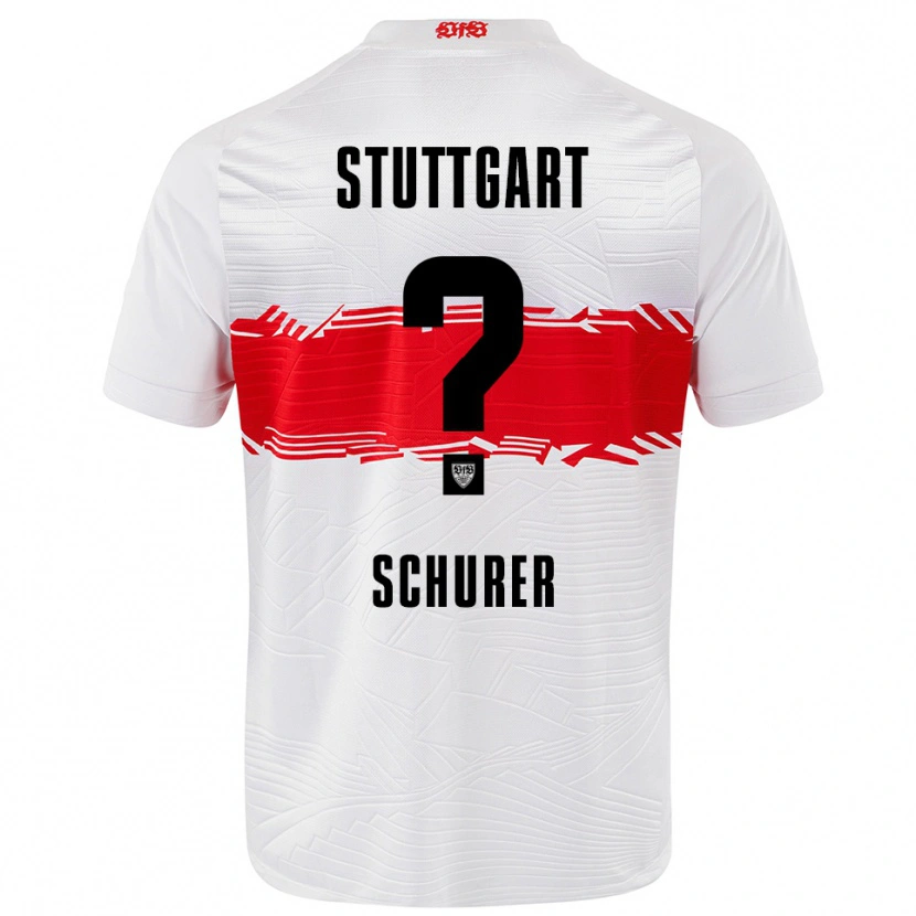 Danxen Kinder Leon Schürer #0 Weiß Rot Heimtrikot Trikot 2025/26 T-Shirt Schweiz