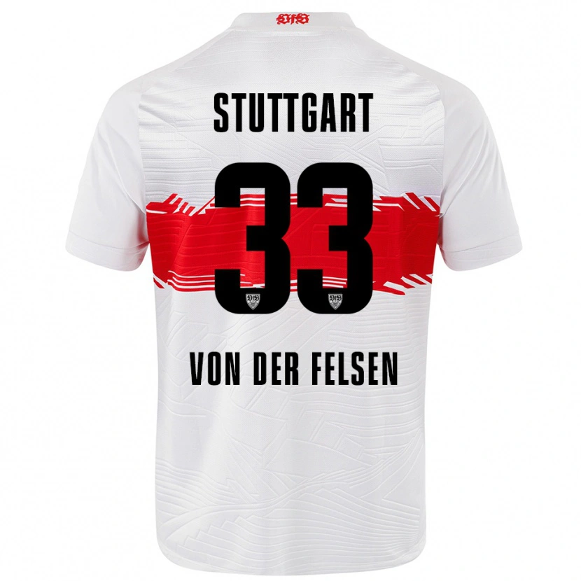 Danxen Kinder Jerik Von Der Felsen #33 Weiß Rot Heimtrikot Trikot 2025/26 T-Shirt Schweiz