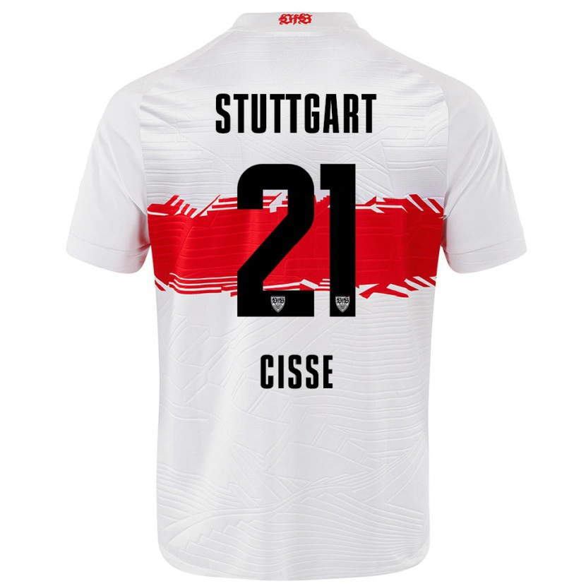 Danxen Kinder Moussa Cissé #21 Weiß Rot Heimtrikot Trikot 2025/26 T-Shirt Schweiz