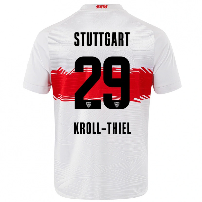 Danxen Kinder Colin Kroll-Thiel #29 Weiß Rot Heimtrikot Trikot 2025/26 T-Shirt Schweiz