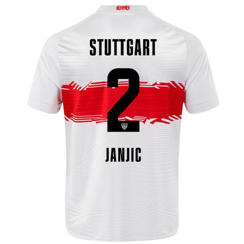 Danxen Kinder Antonijo Janjic #2 Weiß Rot Heimtrikot Trikot 2025/26 T-Shirt Schweiz