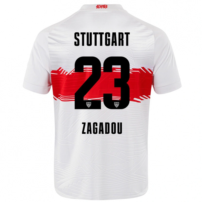 Danxen Kinder Dan-Axel Zagadou #23 Weiß Rot Heimtrikot Trikot 2025/26 T-Shirt Schweiz