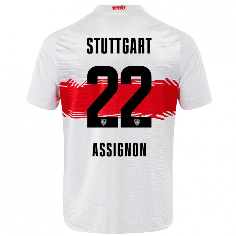 Danxen Kinder Lorenz Assignon #22 Weiß Rot Heimtrikot Trikot 2025/26 T-Shirt Schweiz