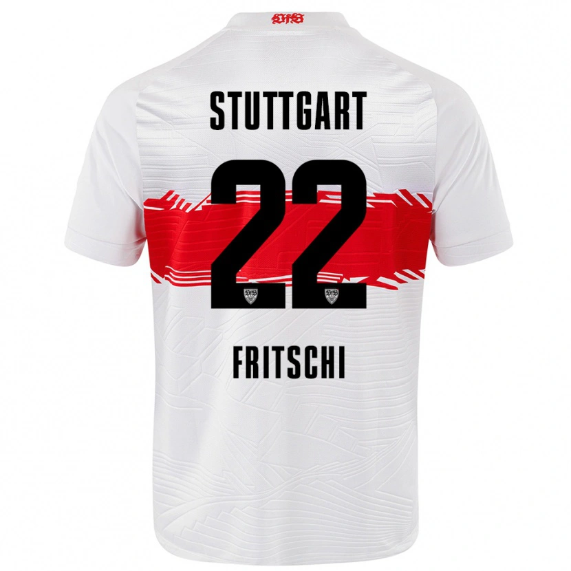 Danxen Kinder Paulo Fritschi #22 Weiß Rot Heimtrikot Trikot 2025/26 T-Shirt Schweiz