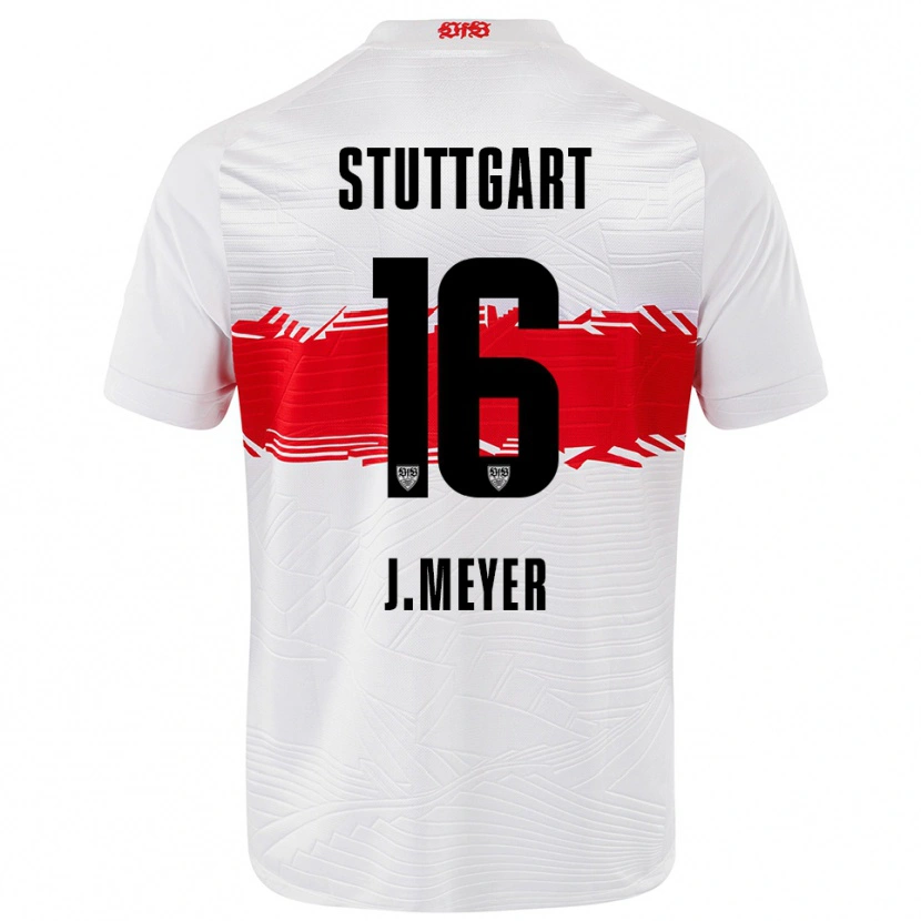 Danxen Kinder Jordan Meyer #16 Weiß Rot Heimtrikot Trikot 2025/26 T-Shirt Schweiz