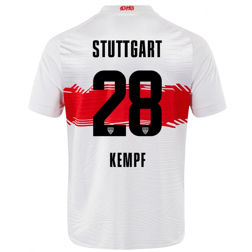 Danxen Kinder Karl Kempf #28 Weiß Rot Heimtrikot Trikot 2025/26 T-Shirt Schweiz