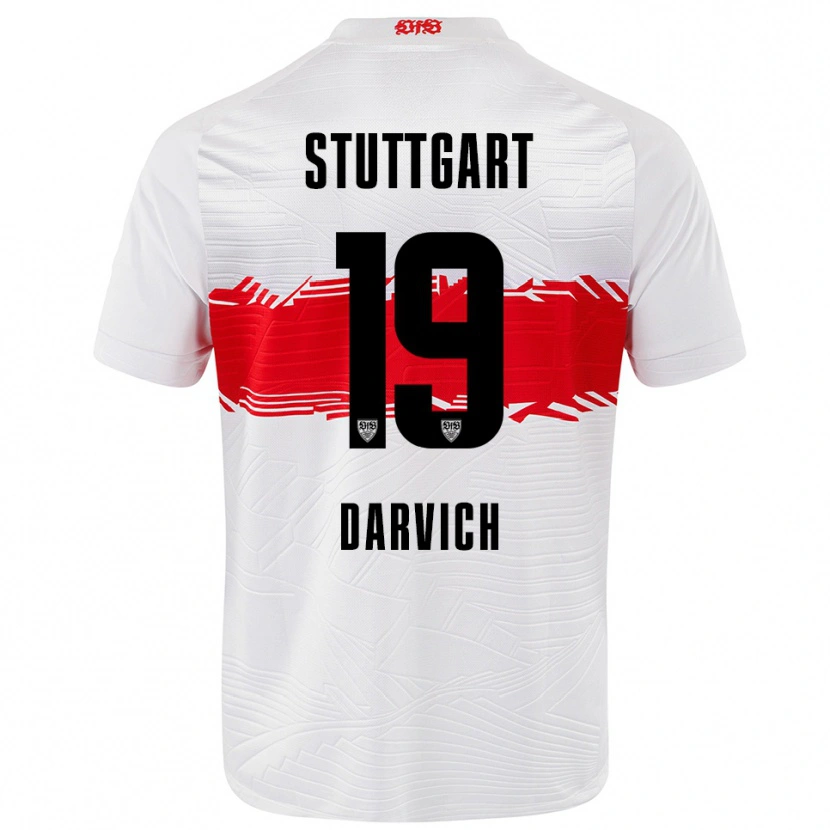 Danxen Kinder Noah Darvich #19 Weiß Rot Heimtrikot Trikot 2025/26 T-Shirt Schweiz