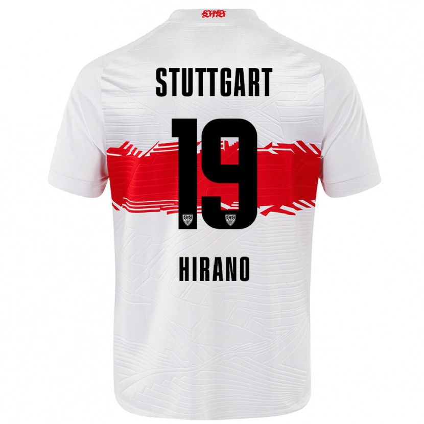 Danxen Kinder Yuka Hirano #19 Weiß Rot Heimtrikot Trikot 2025/26 T-Shirt Schweiz