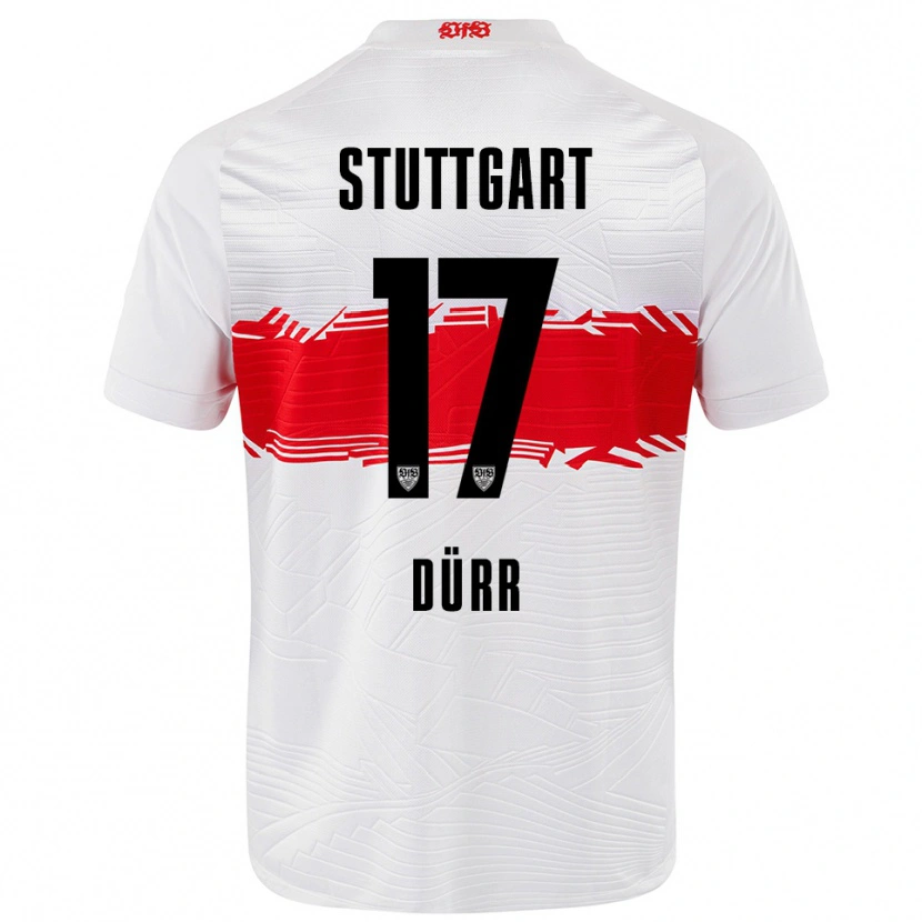 Danxen Kinder Muriel Dürr #17 Weiß Rot Heimtrikot Trikot 2025/26 T-Shirt Schweiz