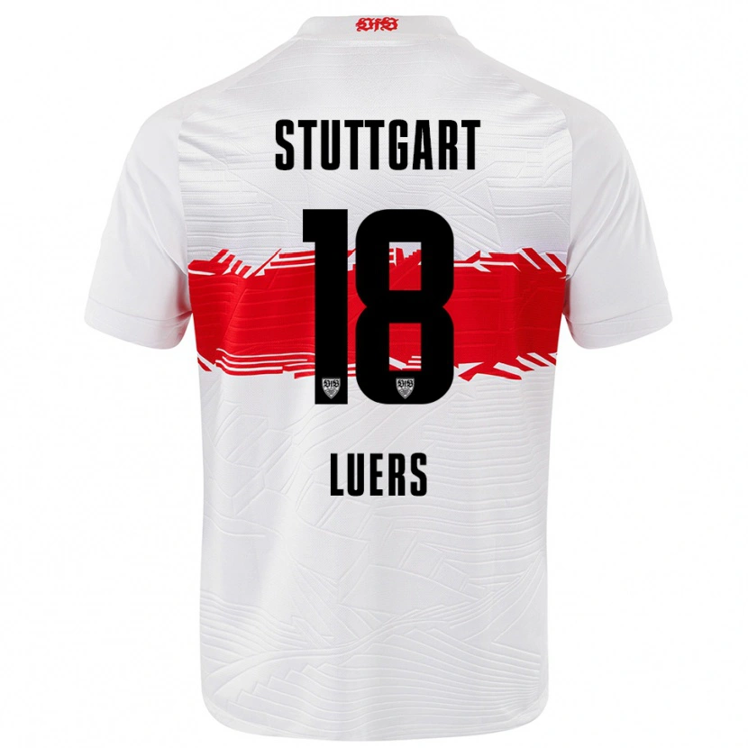 Danxen Kinder Julian Lüers #18 Weiß Rot Heimtrikot Trikot 2025/26 T-Shirt Schweiz