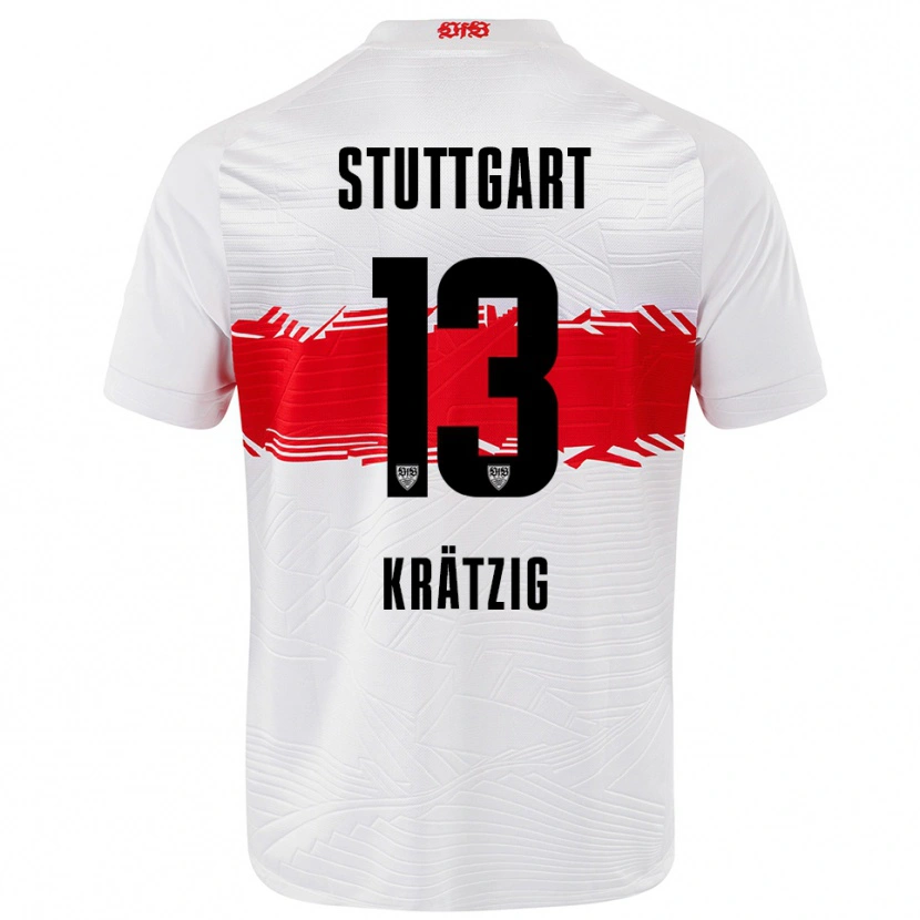 Danxen Kinder Frans Krätzig #13 Weiß Rot Heimtrikot Trikot 2025/26 T-Shirt Schweiz