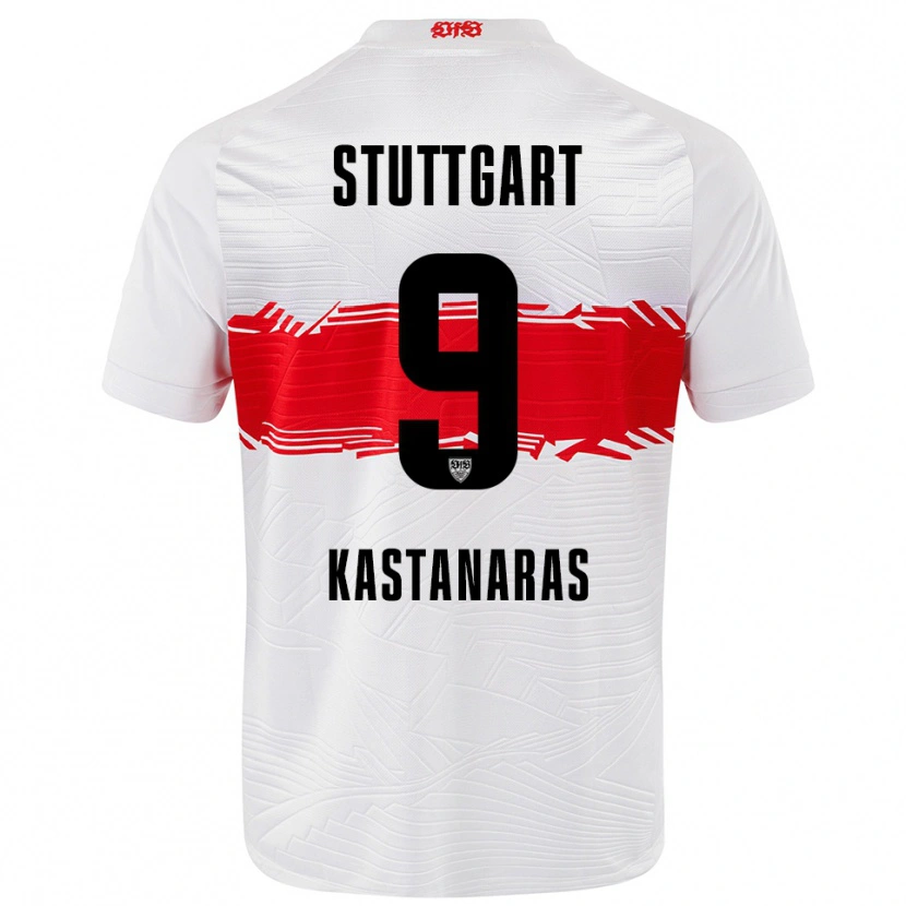 Danxen Kinder Thomas Kastanaras #9 Weiß Rot Heimtrikot Trikot 2025/26 T-Shirt Schweiz