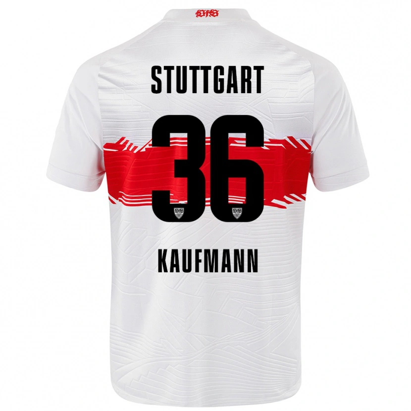 Danxen Kinder Tino Kaufmann #36 Weiß Rot Heimtrikot Trikot 2025/26 T-Shirt Schweiz