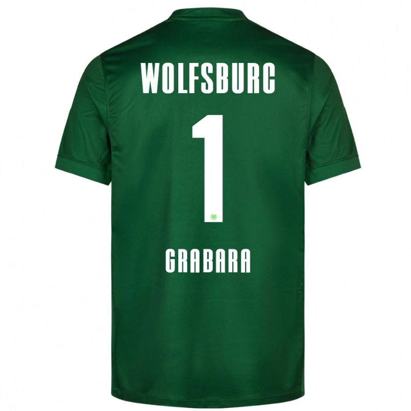 Danxen Kinder Kamil Grabara #1 Grün Weiß Heimtrikot Trikot 2025/26 T-Shirt Schweiz